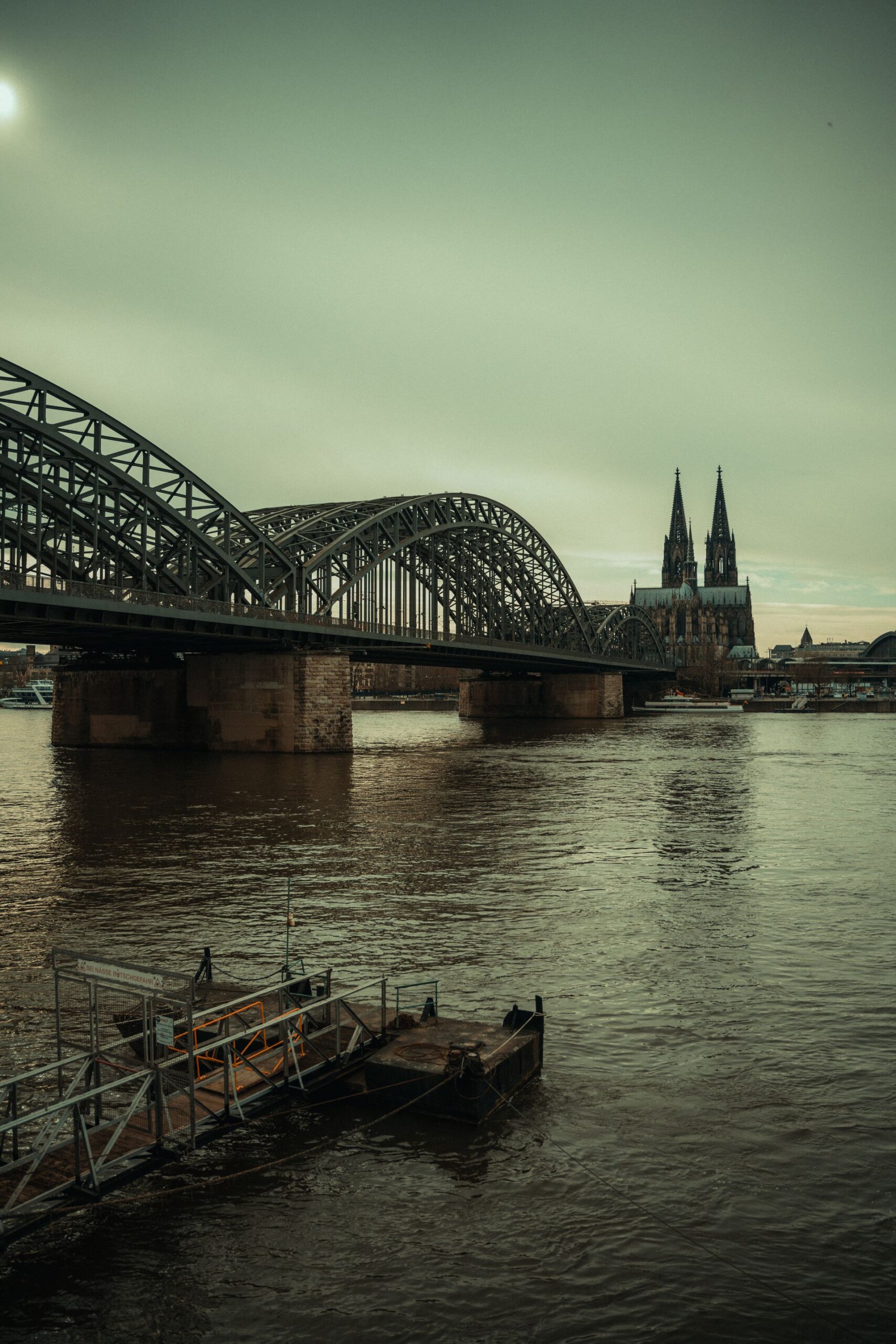 Cologne Cathedral and Hohenzollern Bridge over the Rhine