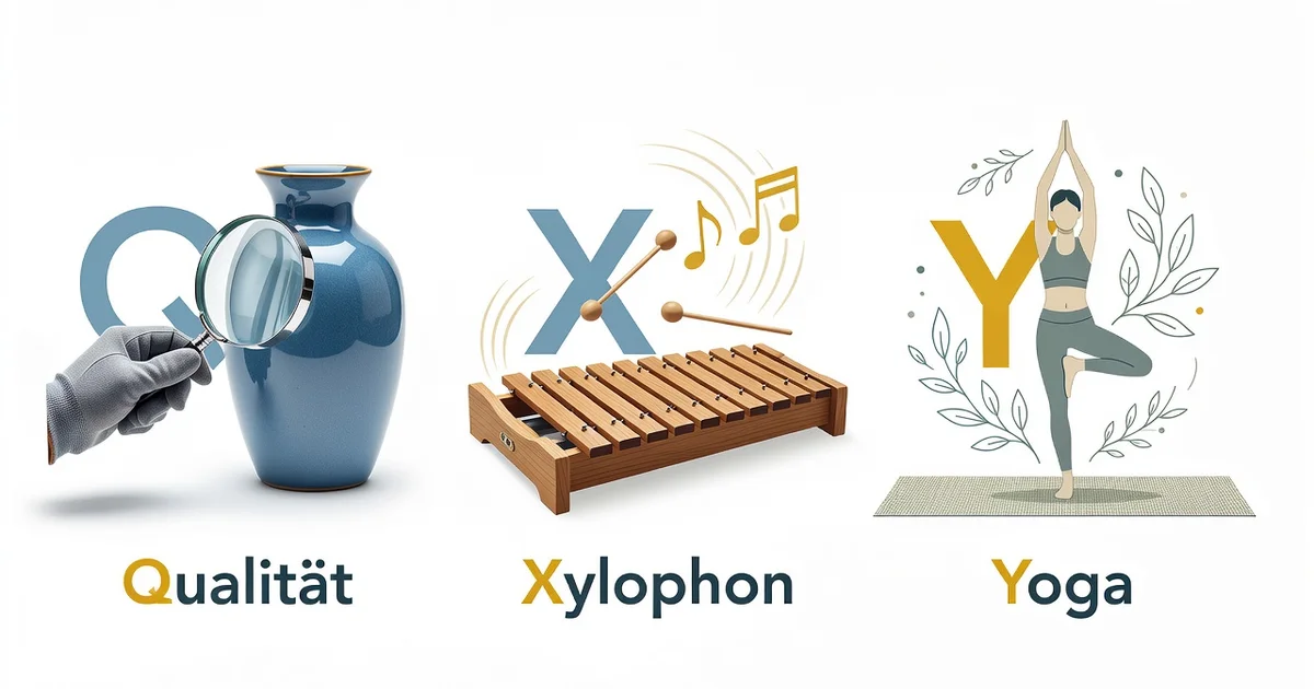 German Words With Q, X, and Y: Examples and Meanings: Everything You ...