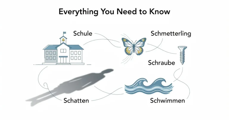 Featured image: Professional featured image for: German Words Containing Sch: Examples and Patterns: Everything You