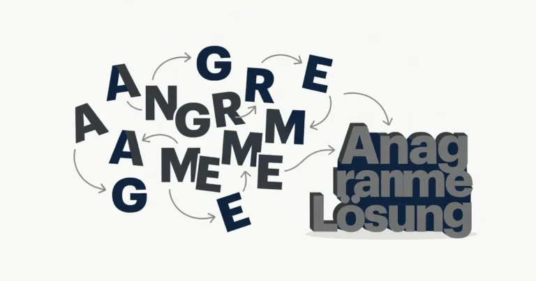 Featured image: Professional featured image for: How to Solve Anagrams Using German Letters. Clean editorial illustr