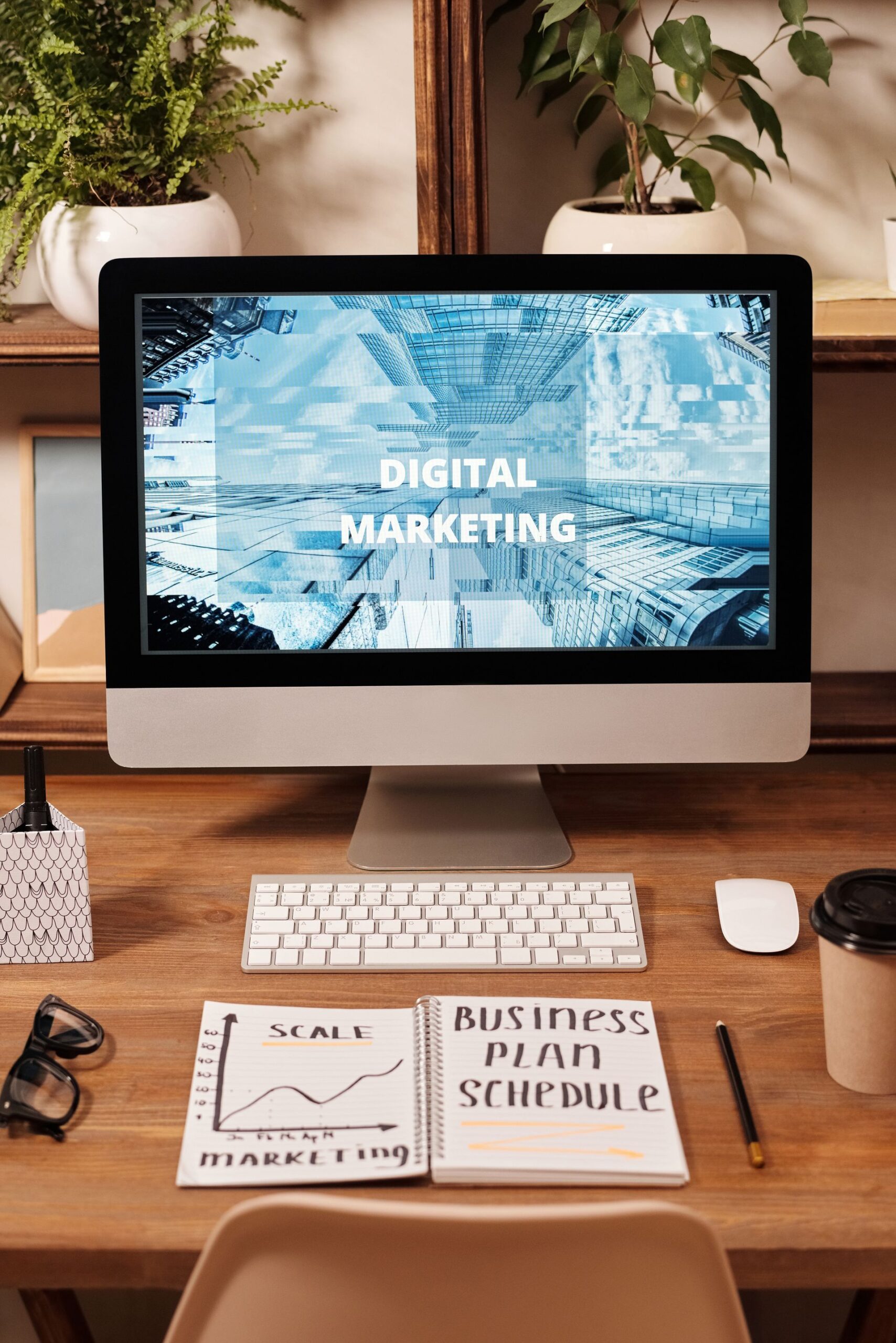 Email marketing on a laptop screen