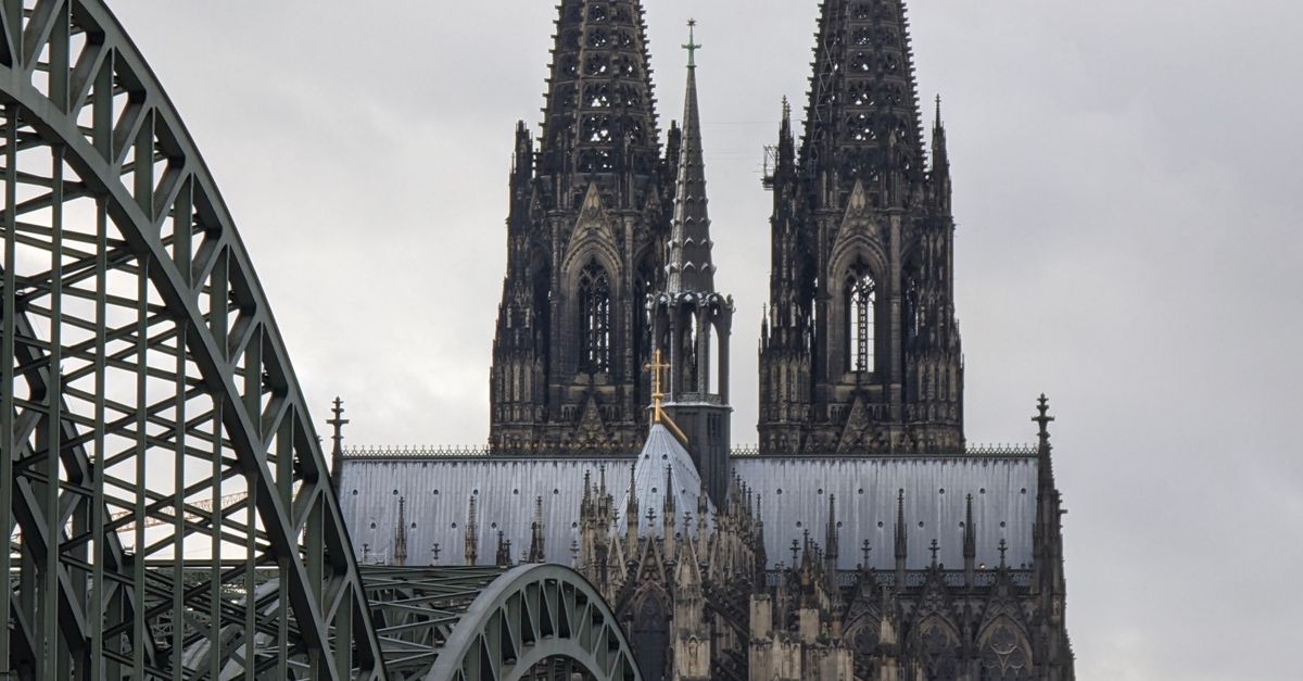 Hohenzollern Bridge and Cologne Cathedral