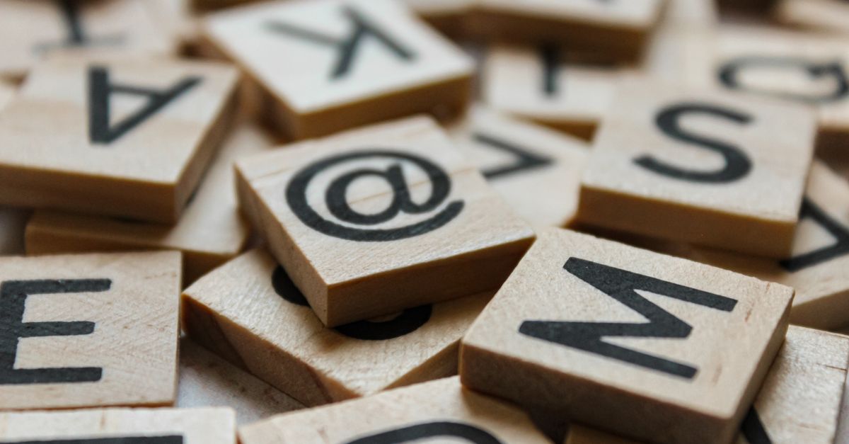 Close-up photo of Scrabble tiles with letters