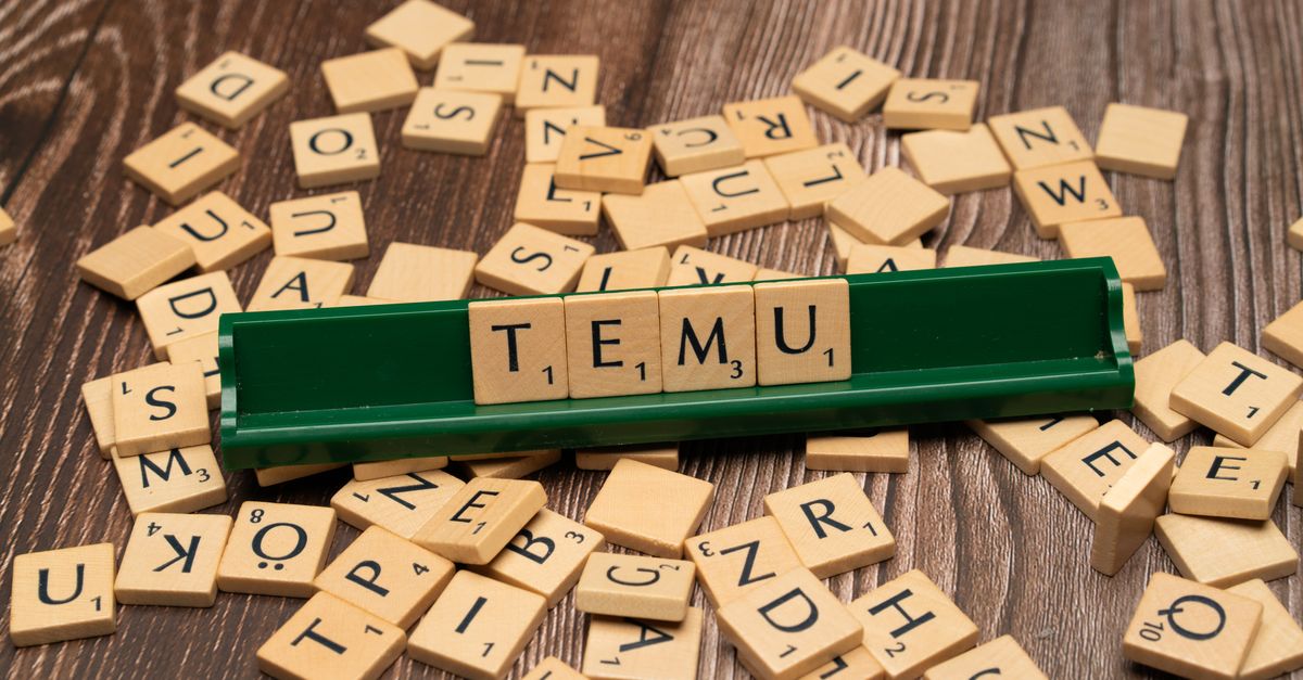 A German word spelled out with Scrabble tiles