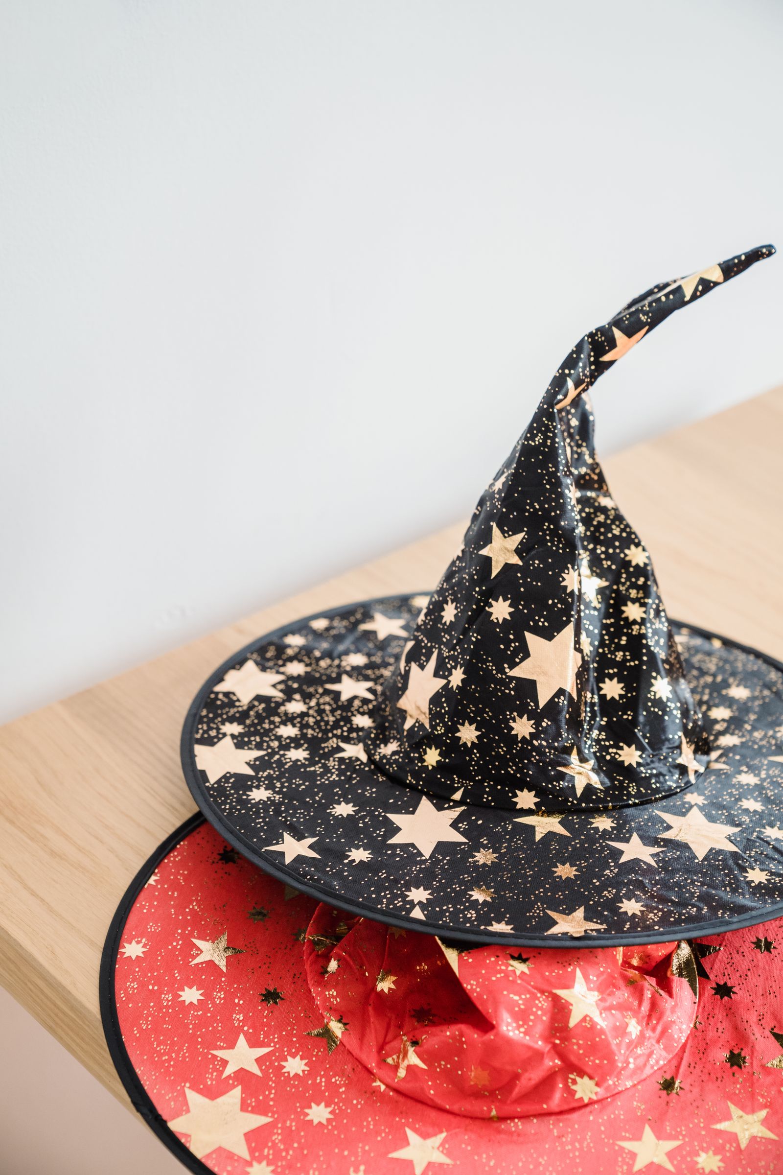 Witch hat on a dark spooky background