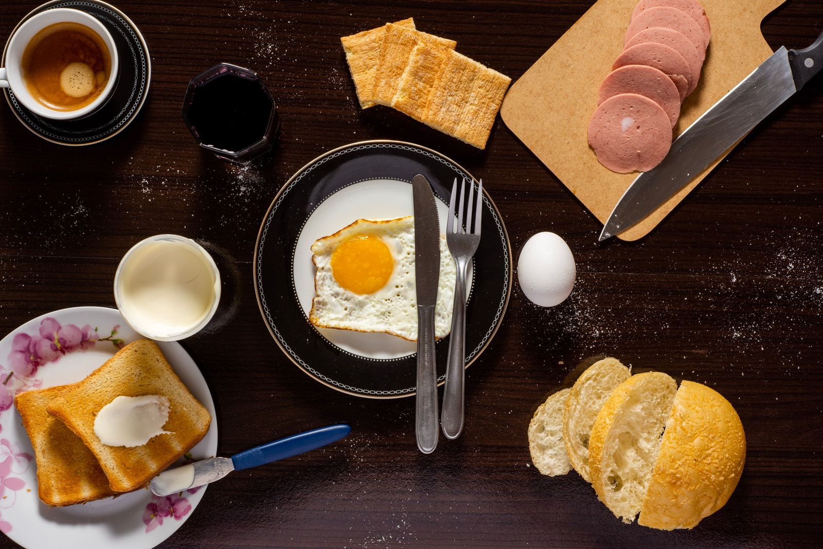 Eggs prepared for breakfast