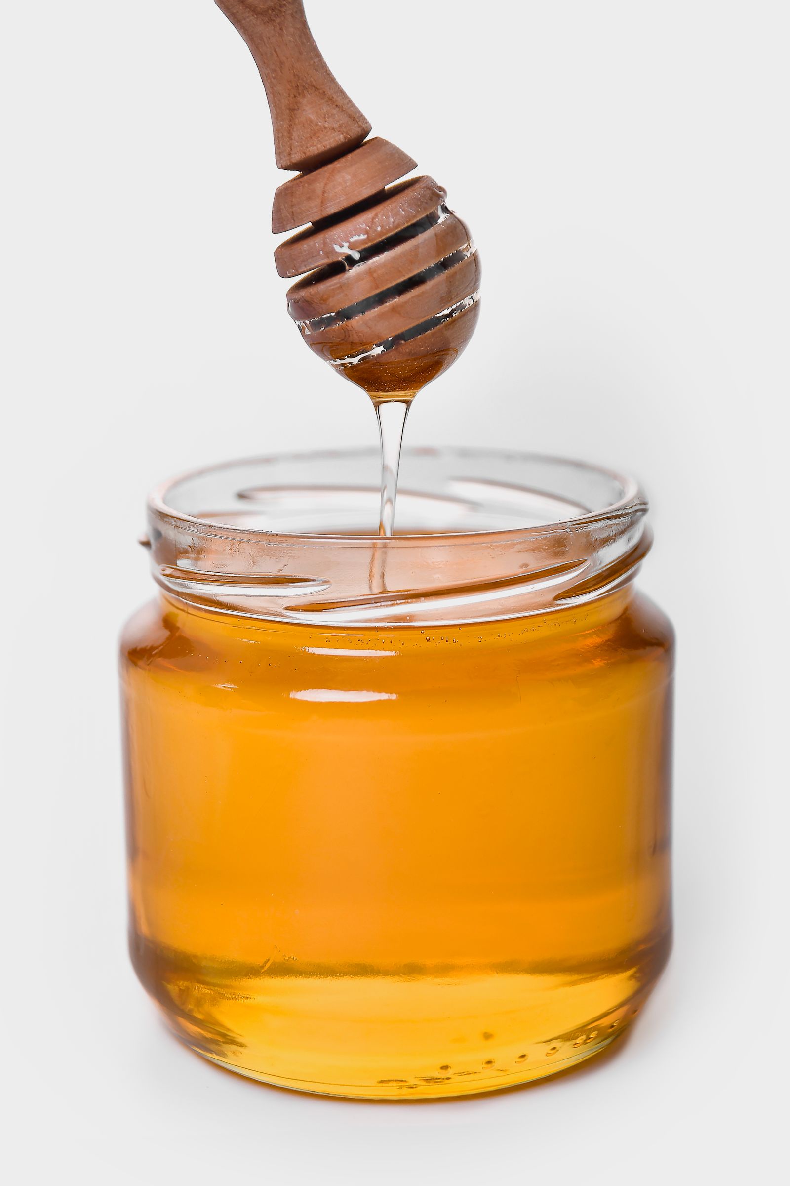 Jar of golden honey