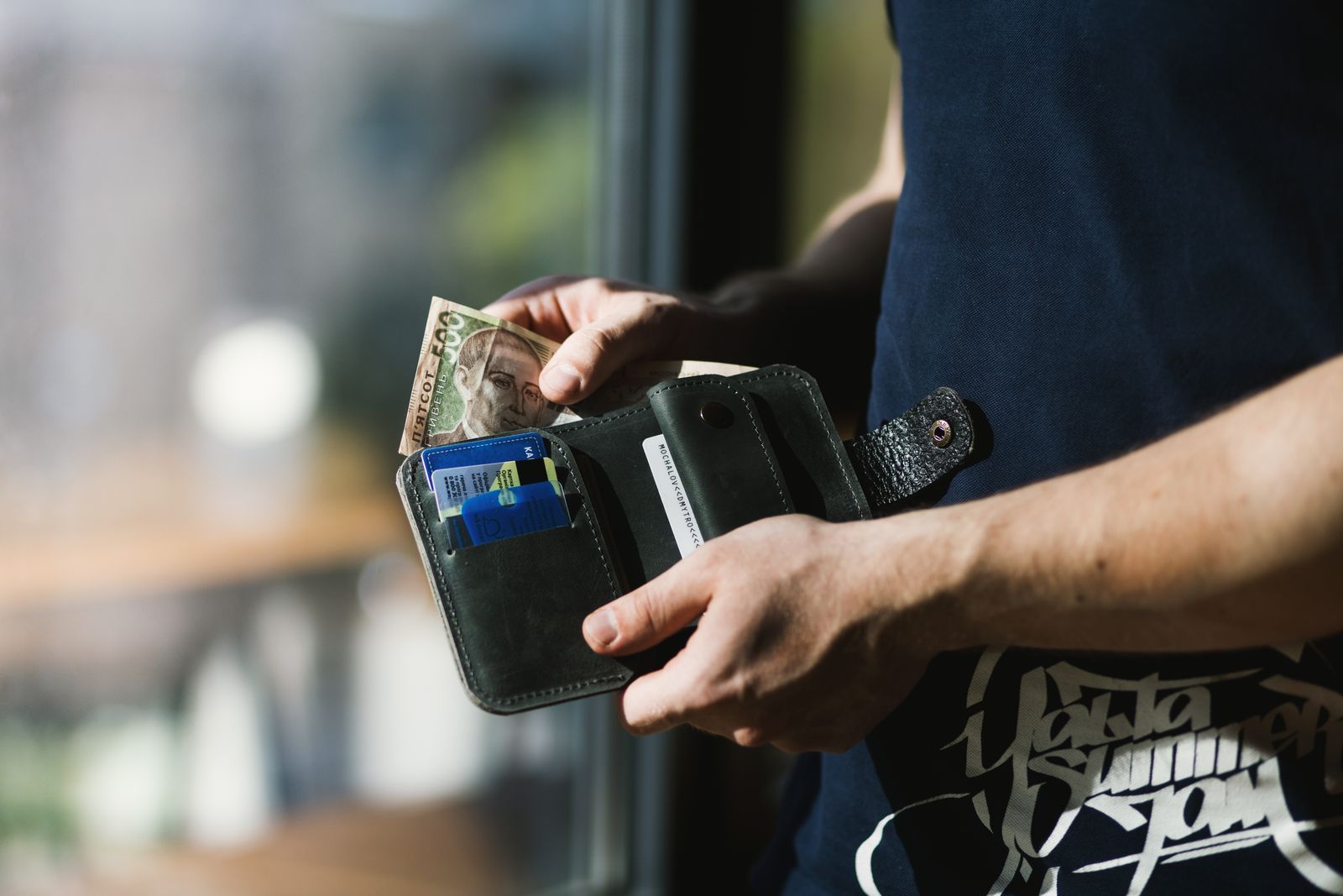 Wallet with cash