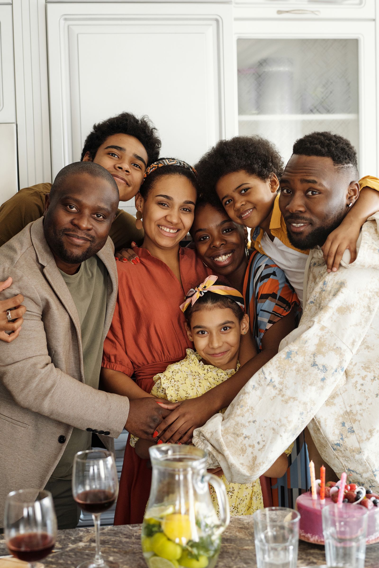 Family group of people together