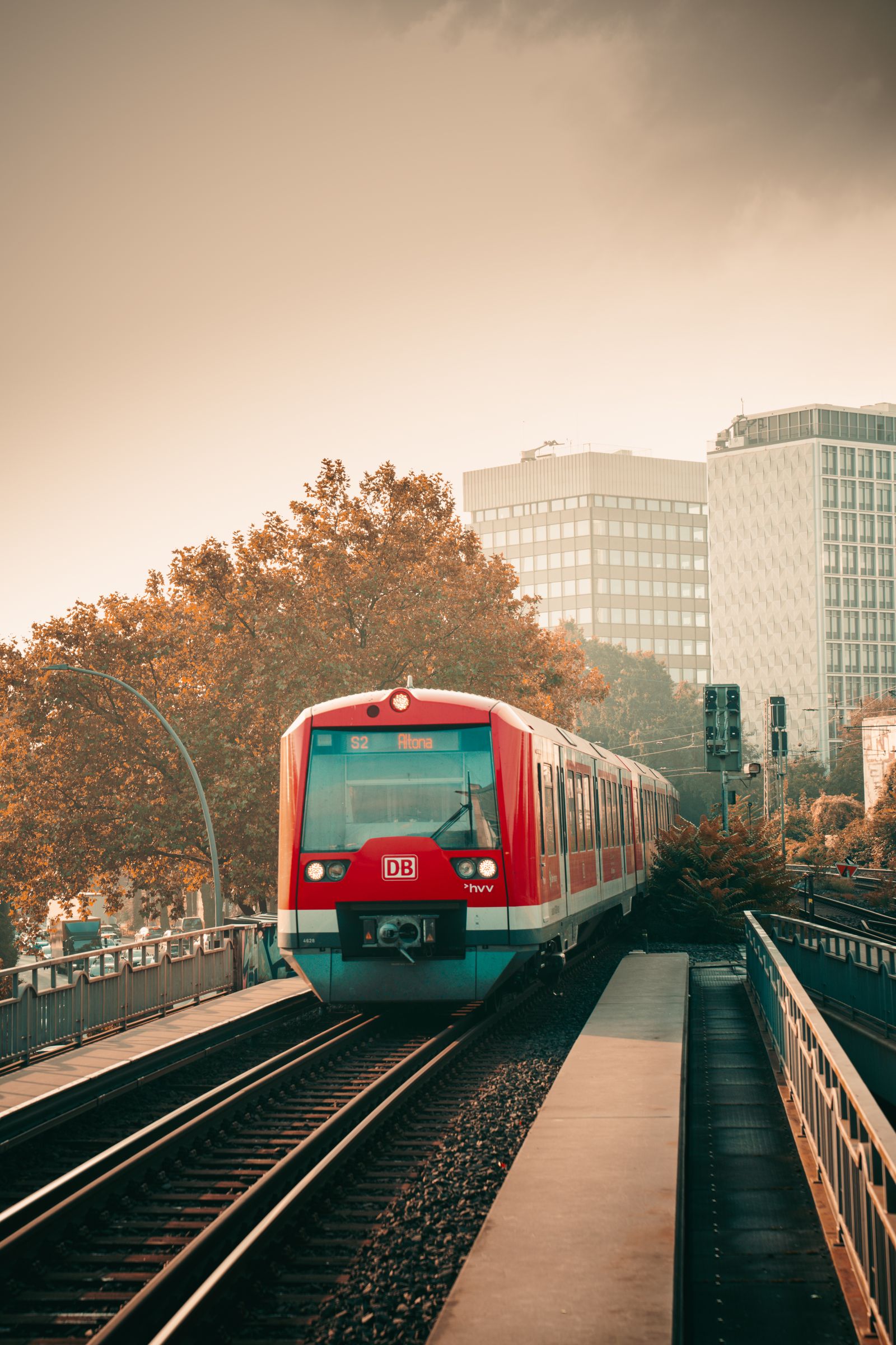 Train on tracks