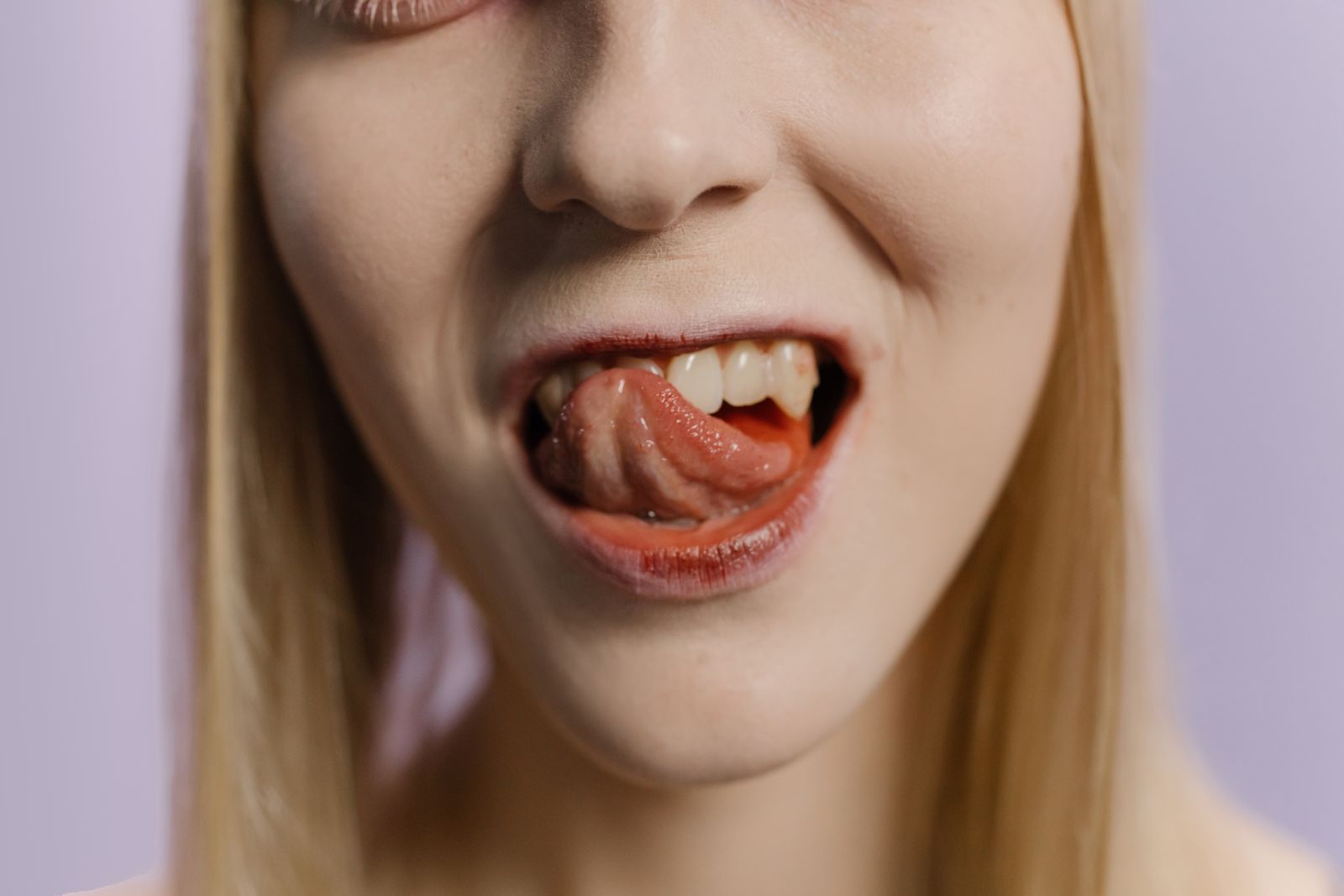 Close-up of a mouth speaking