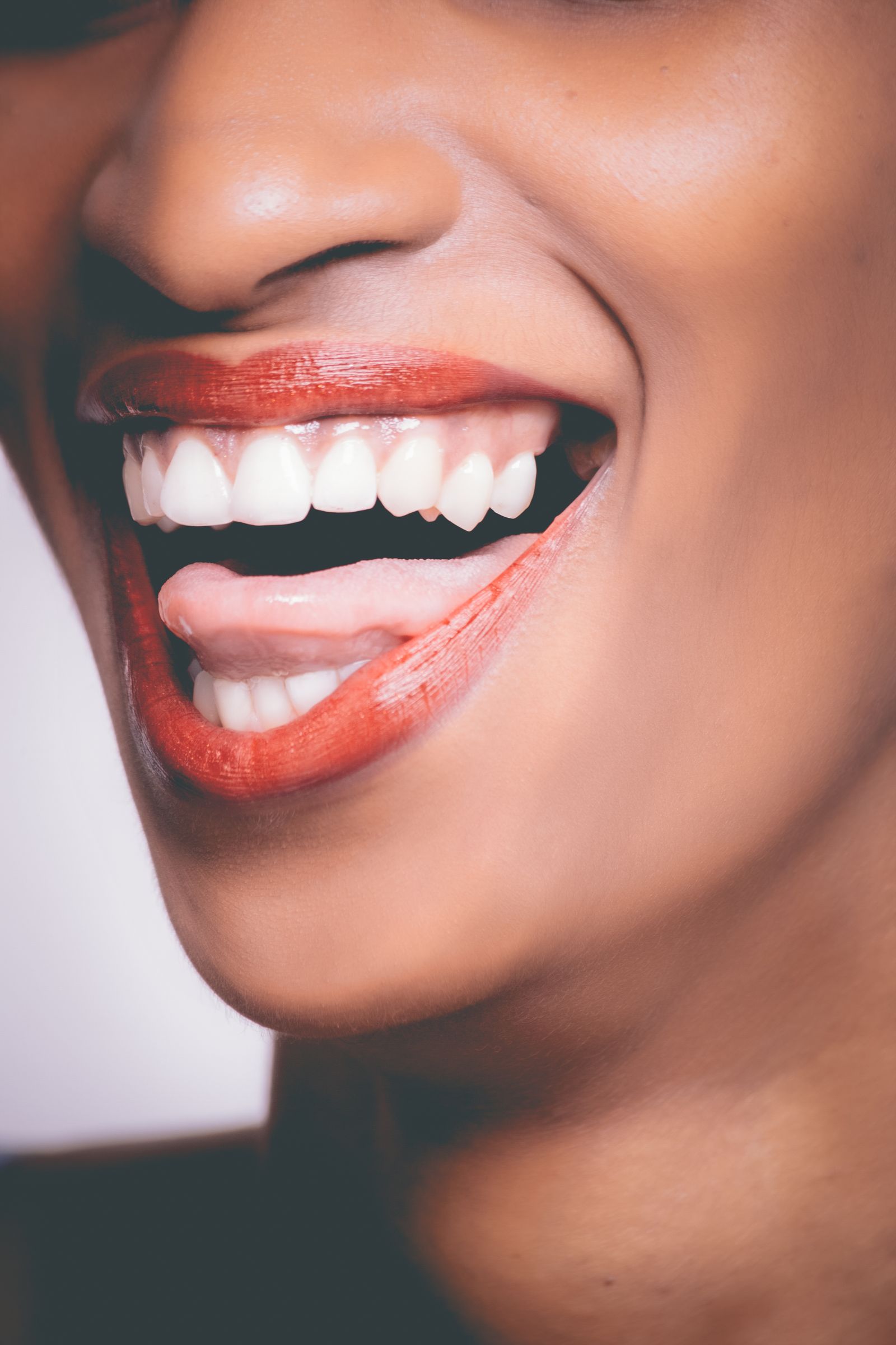 Close-up of a mouth speaking