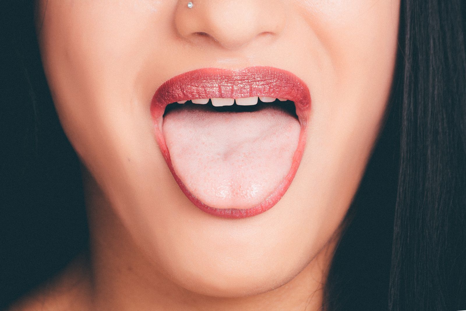 Close-up of a mouth speaking