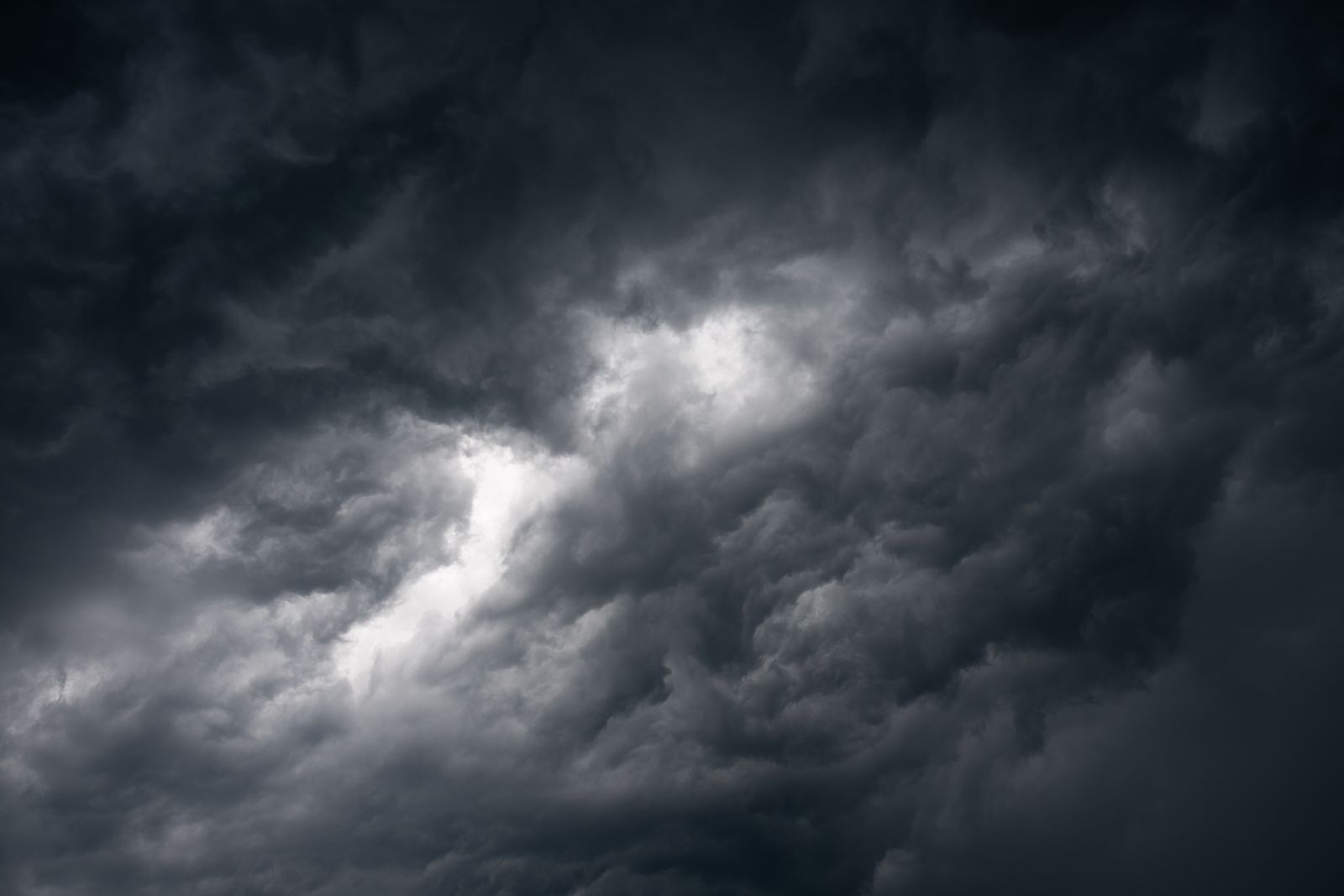 Dark storm clouds gathering overhead