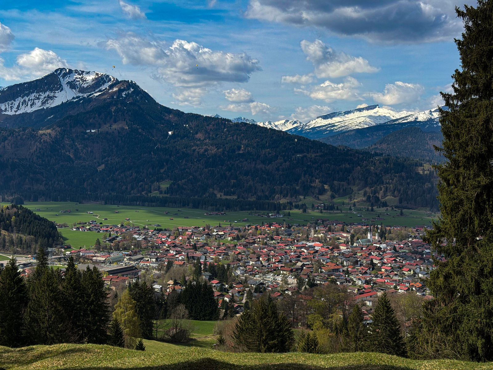 Traditional Bavarian village landscape