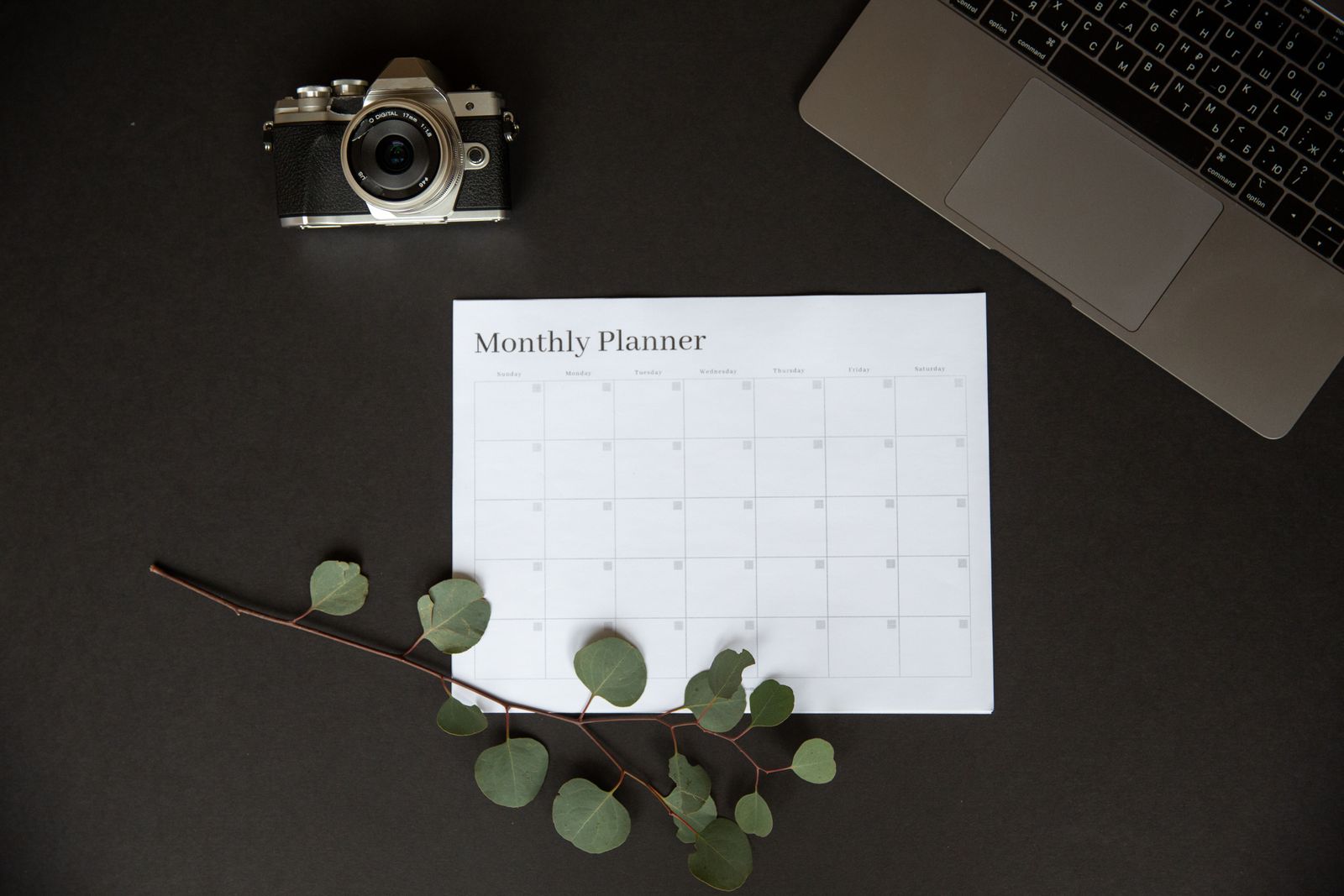 Desk calendar close-up