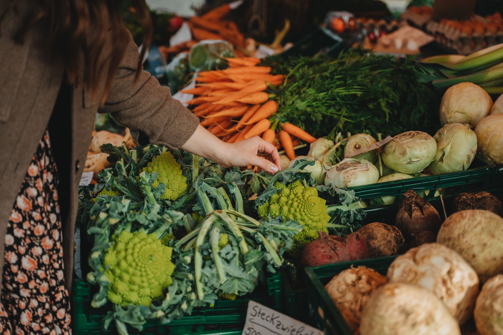 Farmers market vegetables
