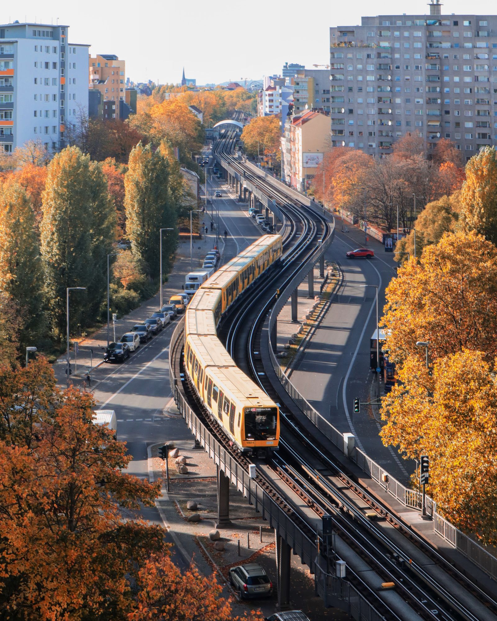 Subway train in Berlin, Germany