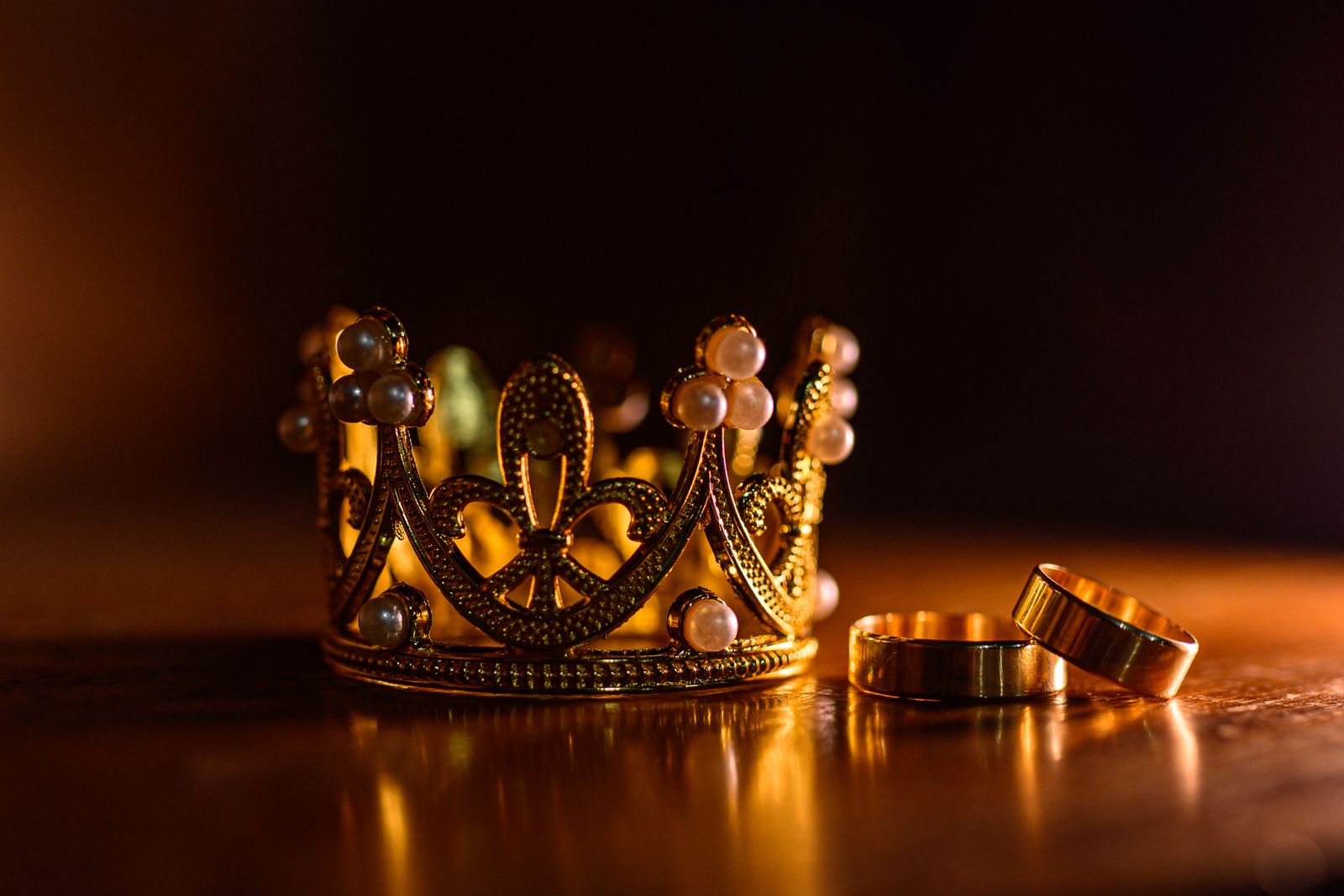 Golden royal crown
