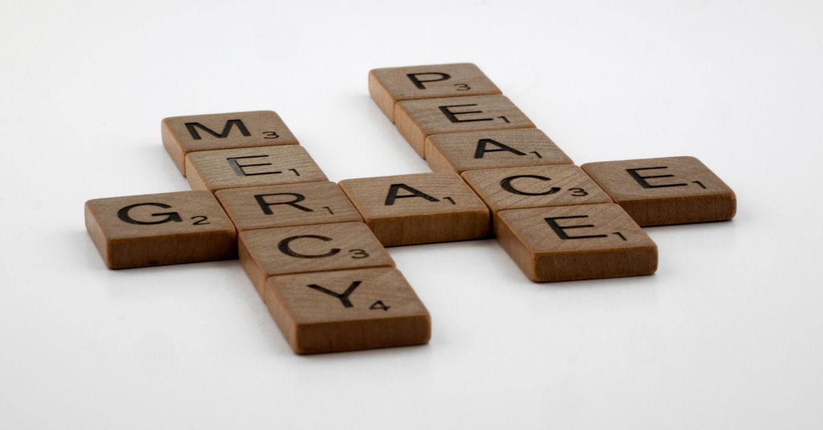 Words spelled out on Scrabble tiles