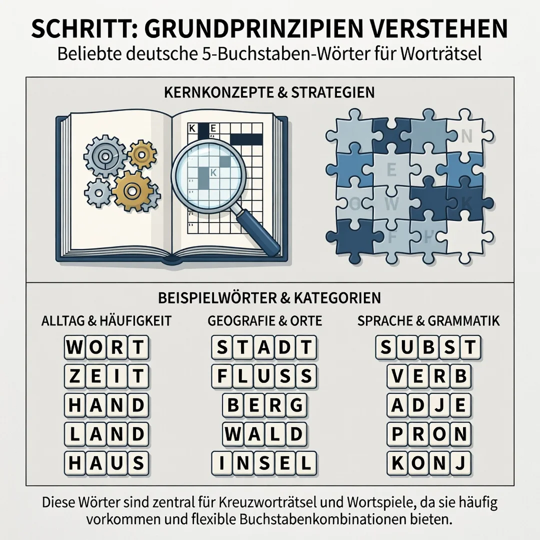 Step 1: Illustration for step: Understand the fundamentals related to Popular German 5-Letter Words for Word