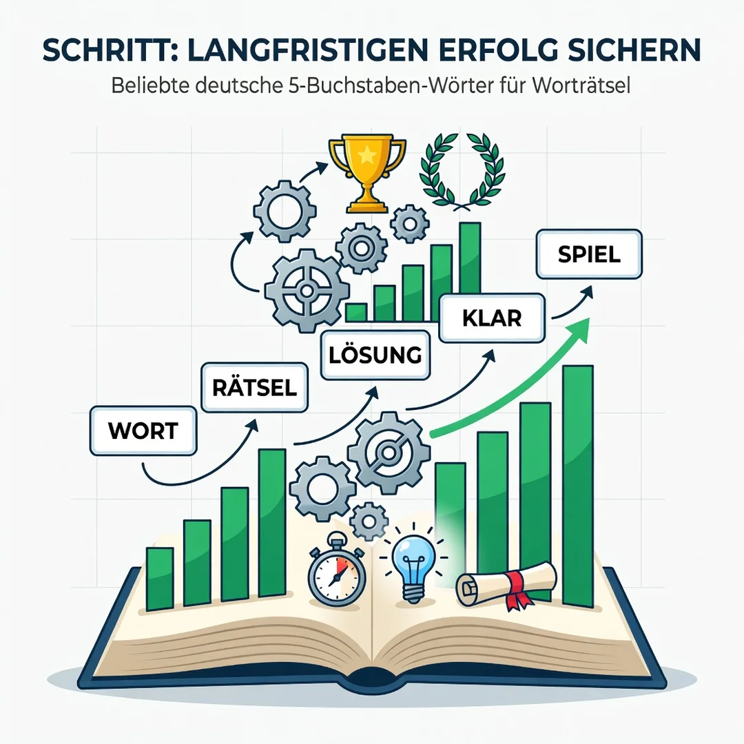 Step 8: Illustration for step: Maintain long-term success related to Popular German 5-Letter Words for Word