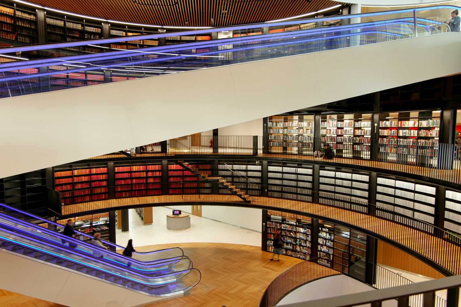 Library banner with reading area